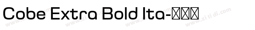 Cobe Extra Bold Ita字体转换